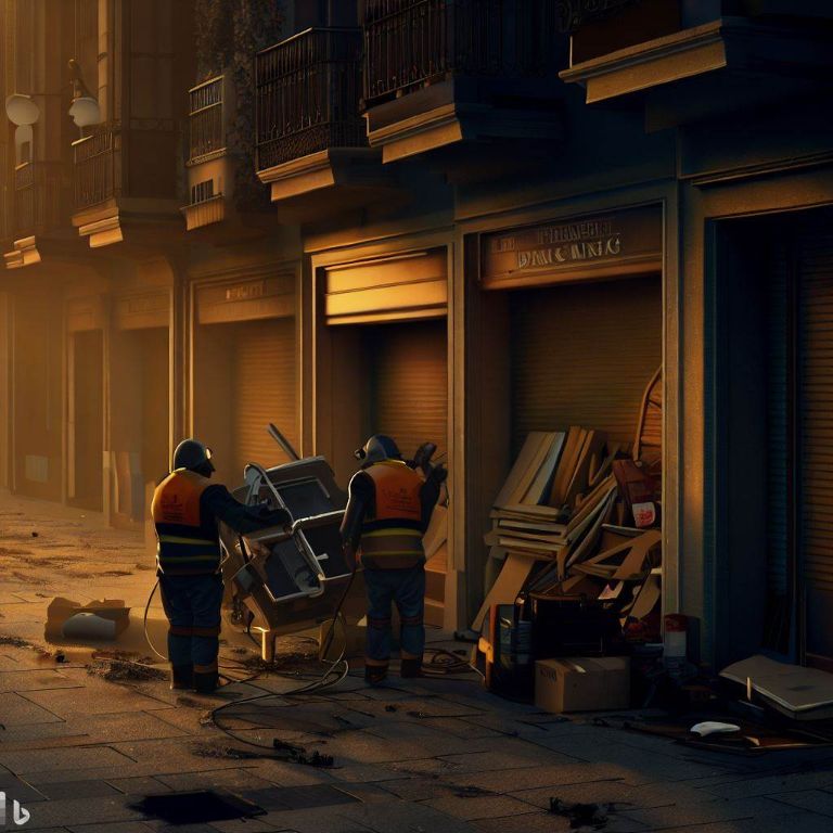 Preparando el camino: vaciado de locales comerciales en Santa Maria de la Alameda